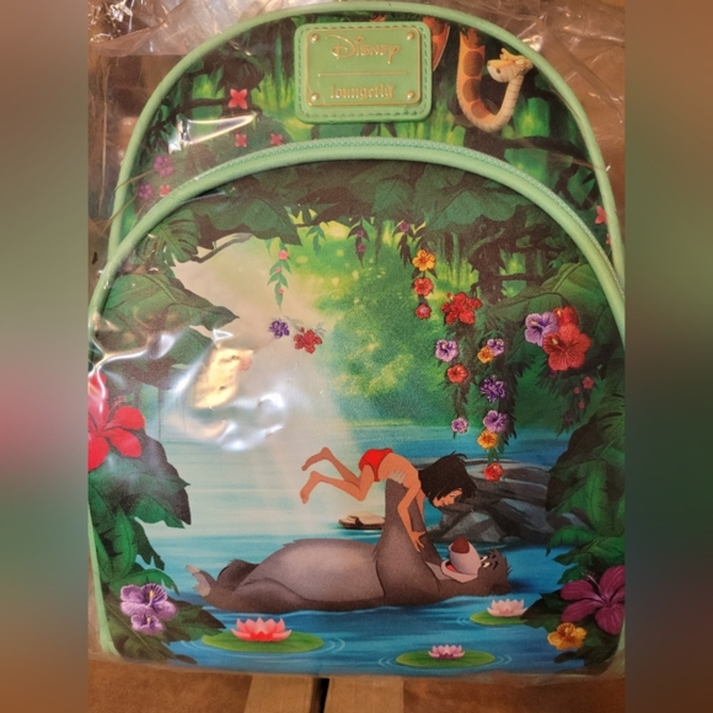NWT Loungefly Jungle Book embroidered backpack